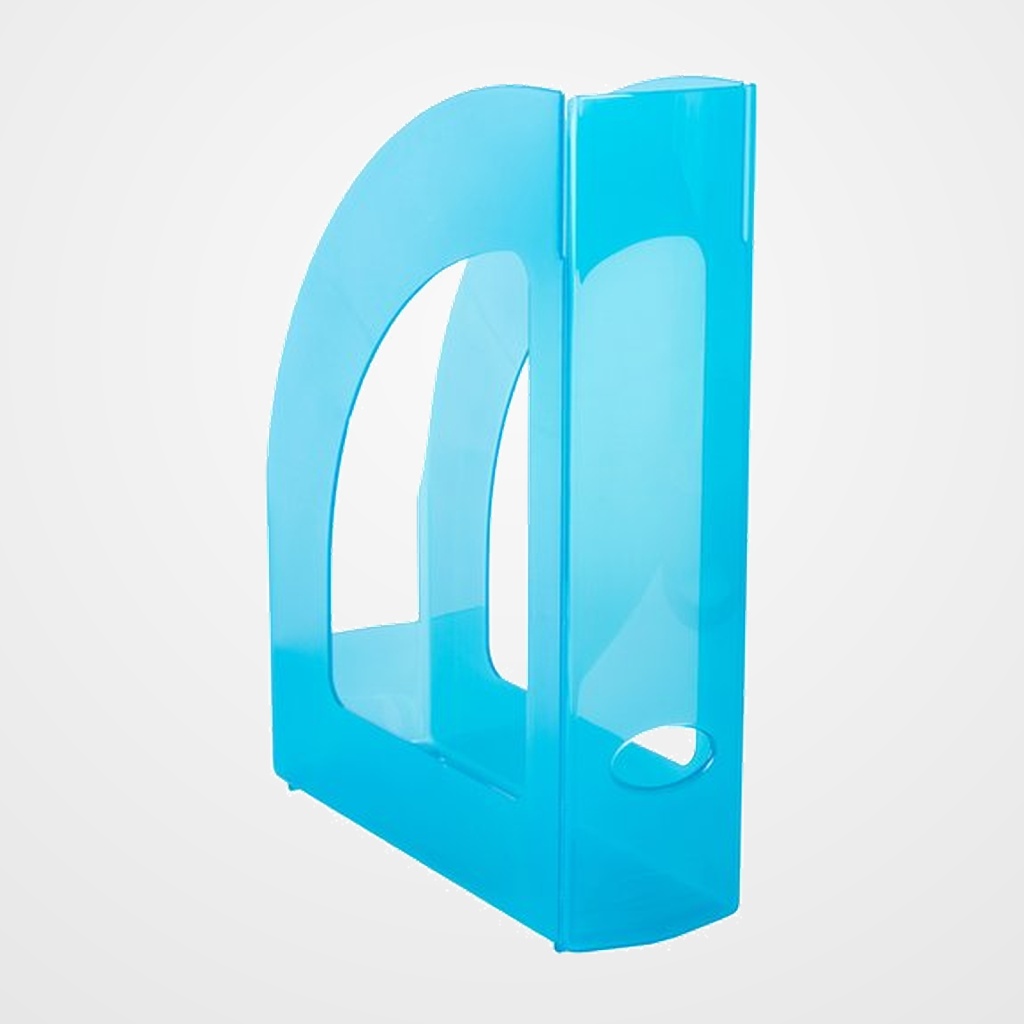REVISTERO PLASTICO 80mm TRASLUCIDO AZUL