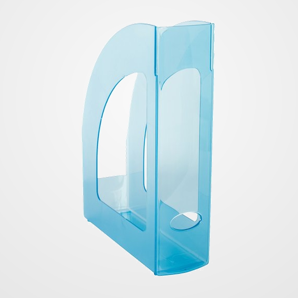 REVISTERO PLASTICO 80mm TRASLUCIDO AZUL MAR