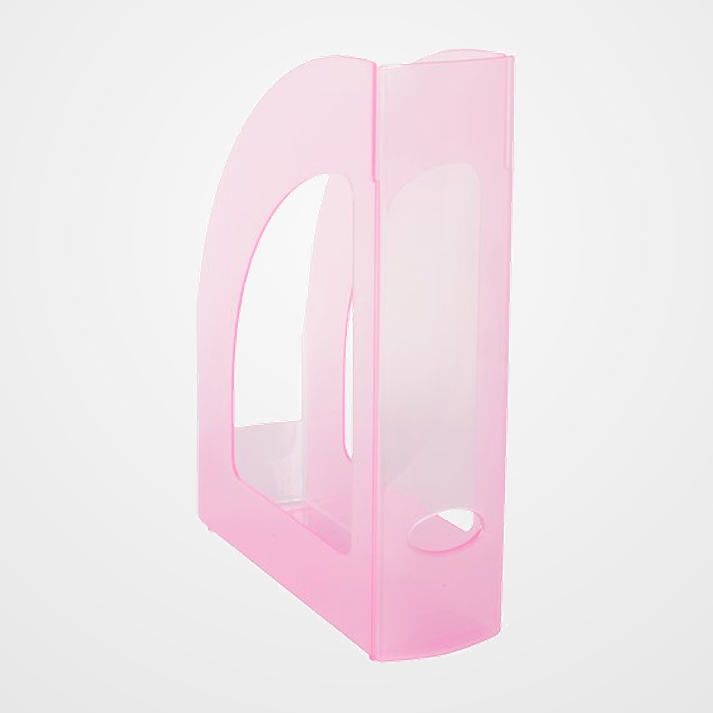 [22601053] REVISTERO PLASTICO 80mm TRASLUCIDO FUCSIA