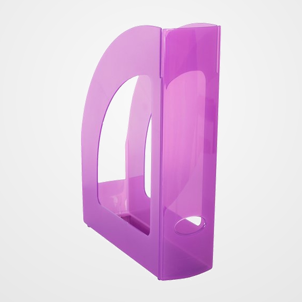 REVISTERO PLASTICO 80mm TRASLUCIDO MALVA