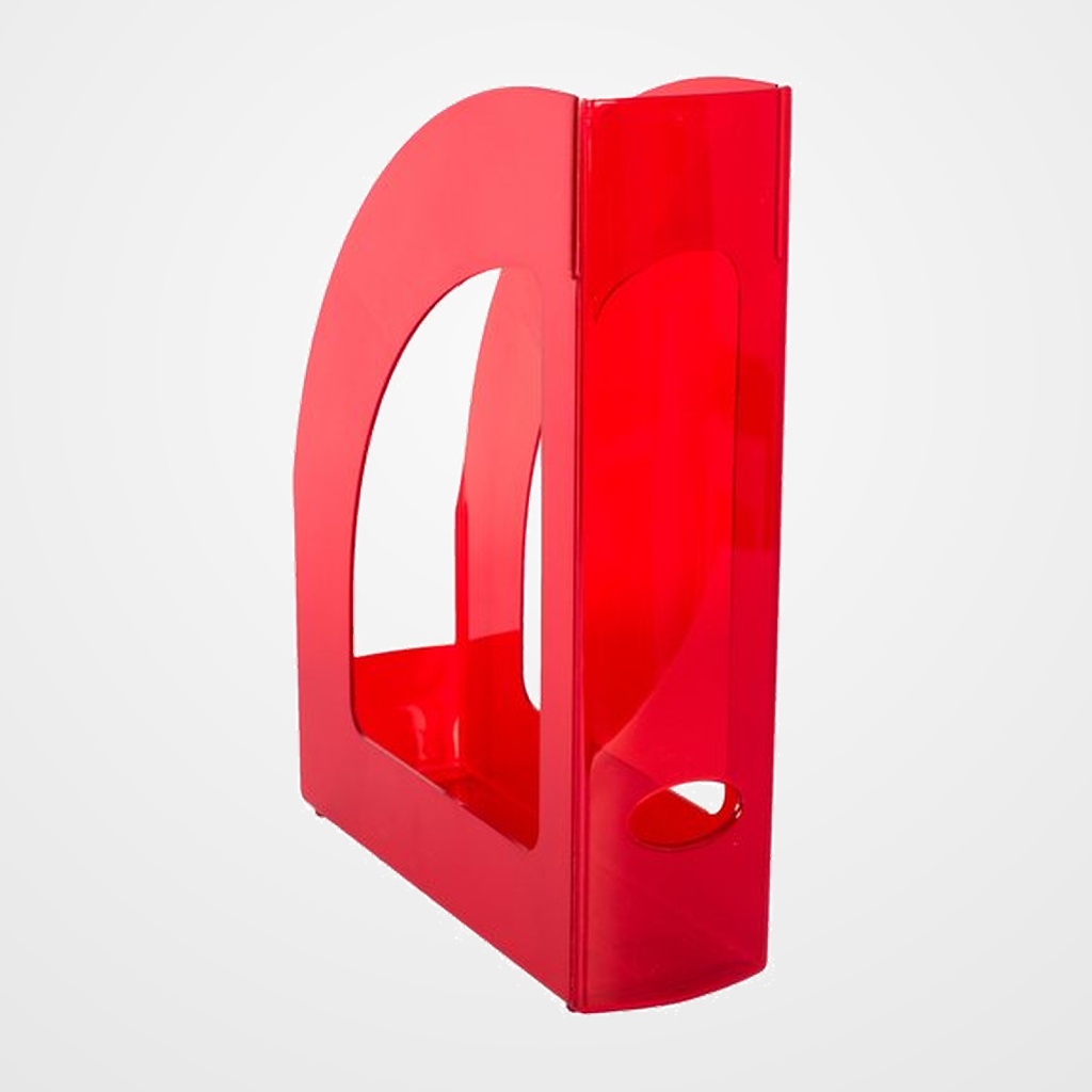 [22601054] REVISTERO PLASTICO 80mm TRASLUCIDO ROJO