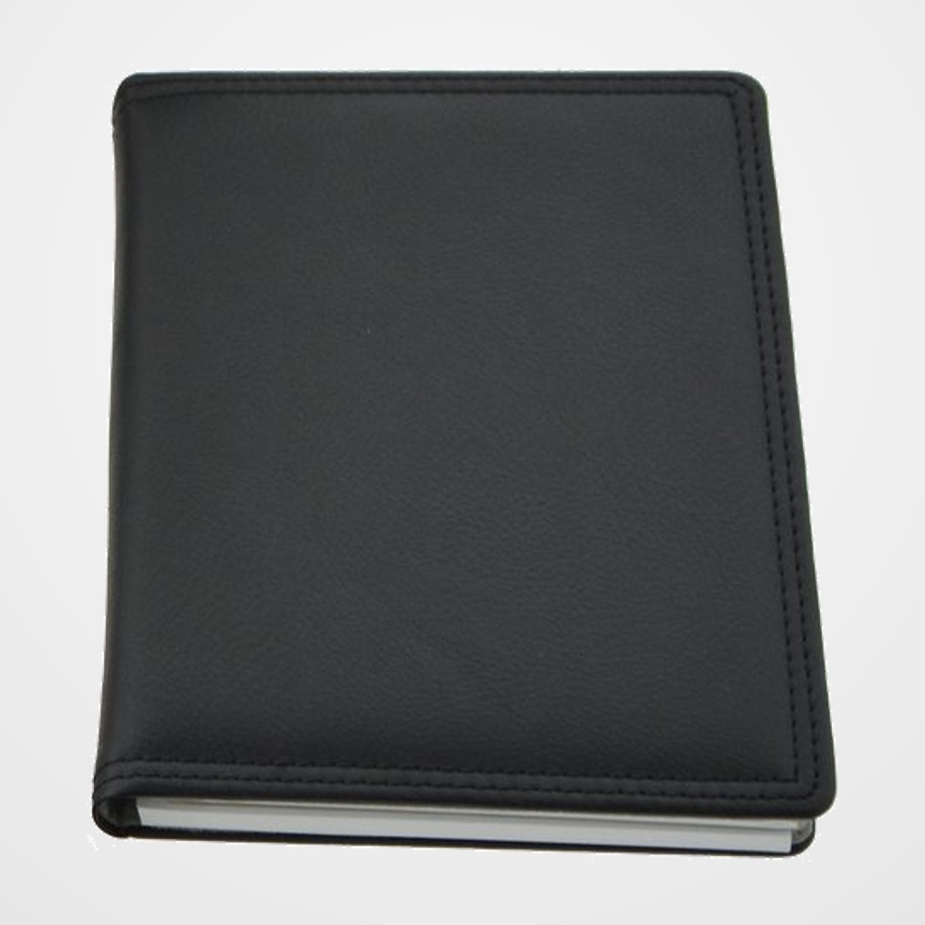 CARPETA de CONGRESOS TOMAS CARNERO POLIPIEL LISTIN-BLOC 22x17 CM. NEGRO