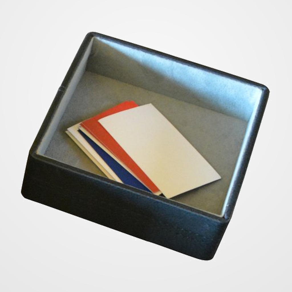 VACIA BOLSILLOS TOMAS CARNERO POLIPIEL 15x15 CM. NEGRO