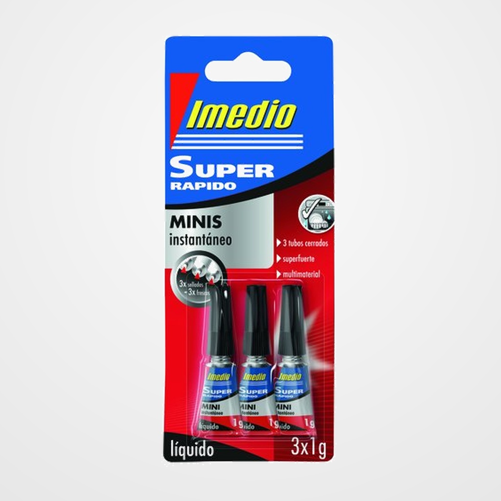 PEGAMENTO INST. IMEDIO SUPER RAPIDO MINI 3x 1gr