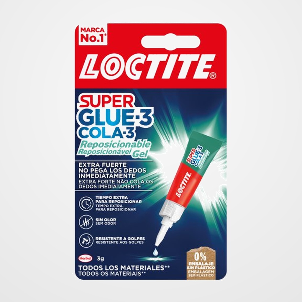PEGAMENTO INST. SUPER GLUE-3 COLA-3 REPOSICIONABLE GEL 3g
