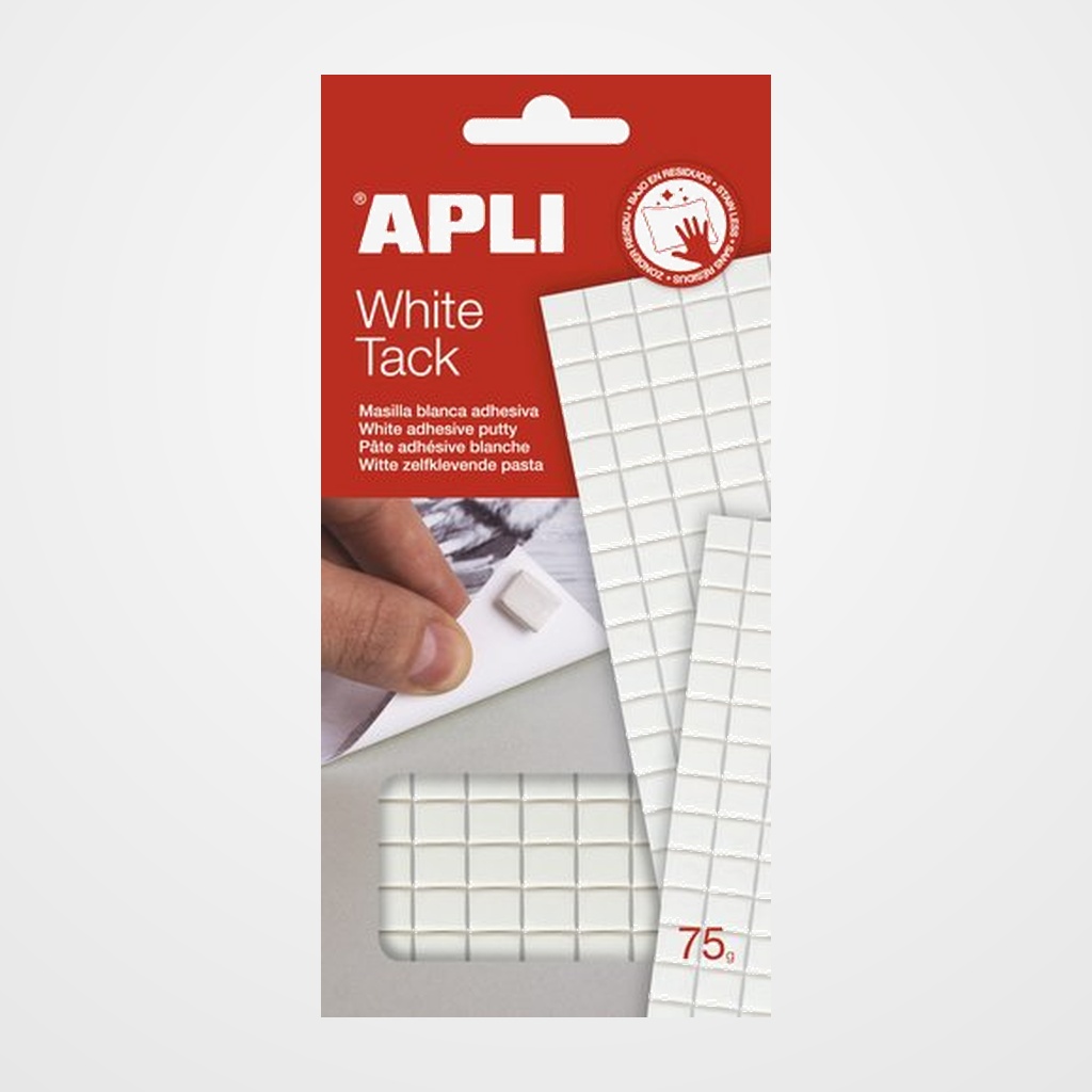 MASILLA ADHESIVA APLI-TACK 75g BLANCO CUARTEADO