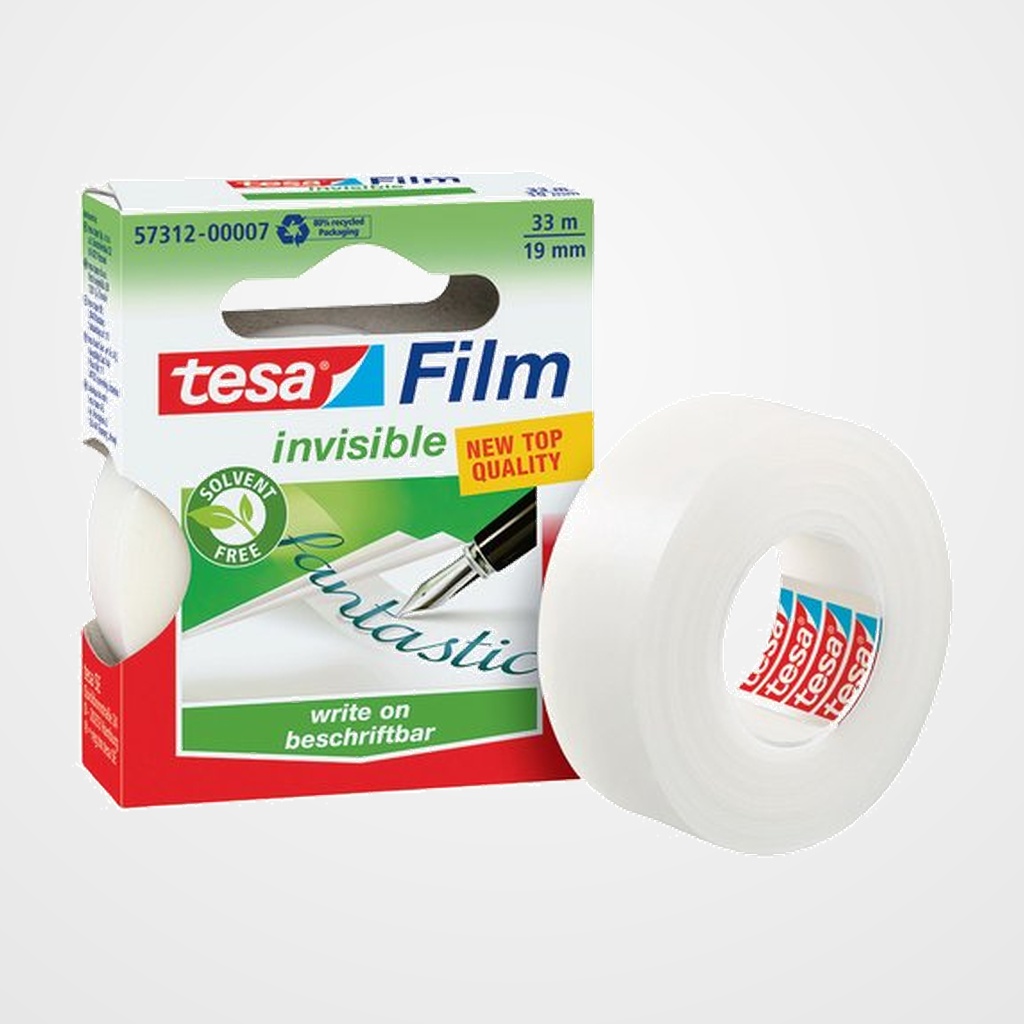 CINTA ADHESIVA TESA FILM INVISIBLE rollo 33x19 ECOLOGICA