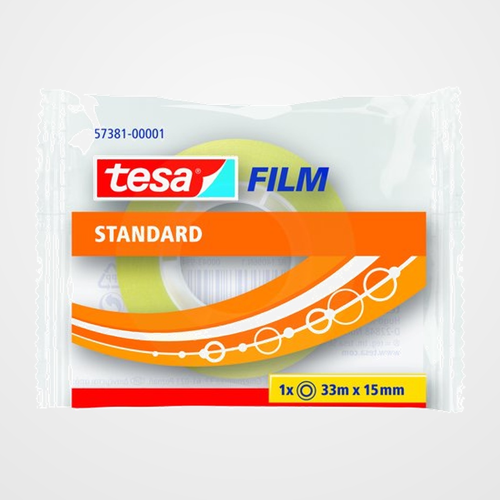 CINTA ADHESIVA TESA STANDARD rollo 33x15
