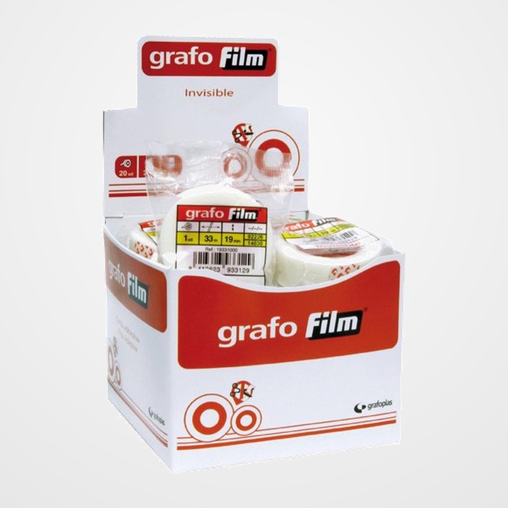 CINTA ADHESIVA INVISIBLE rollo 33x19