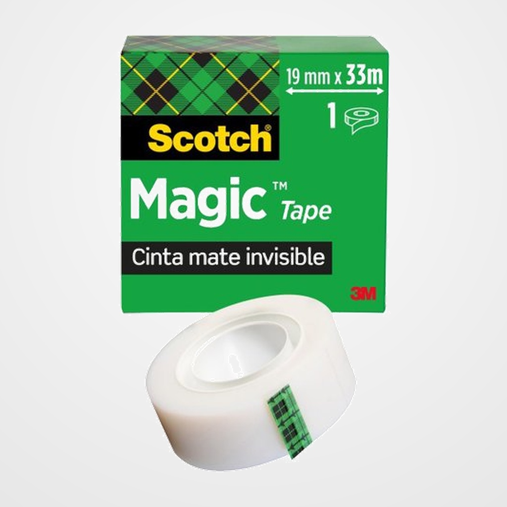 CINTA ADHESIVA SCOTCH MAGIC INVISIBLE rollo 33x19