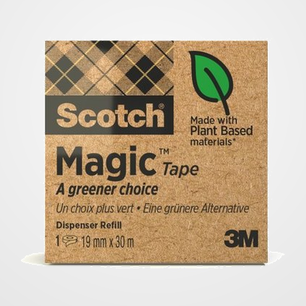 CINTA ADHESIVA SCOTCH MAGIC 900 SOSTENIBLE rollo 30x19