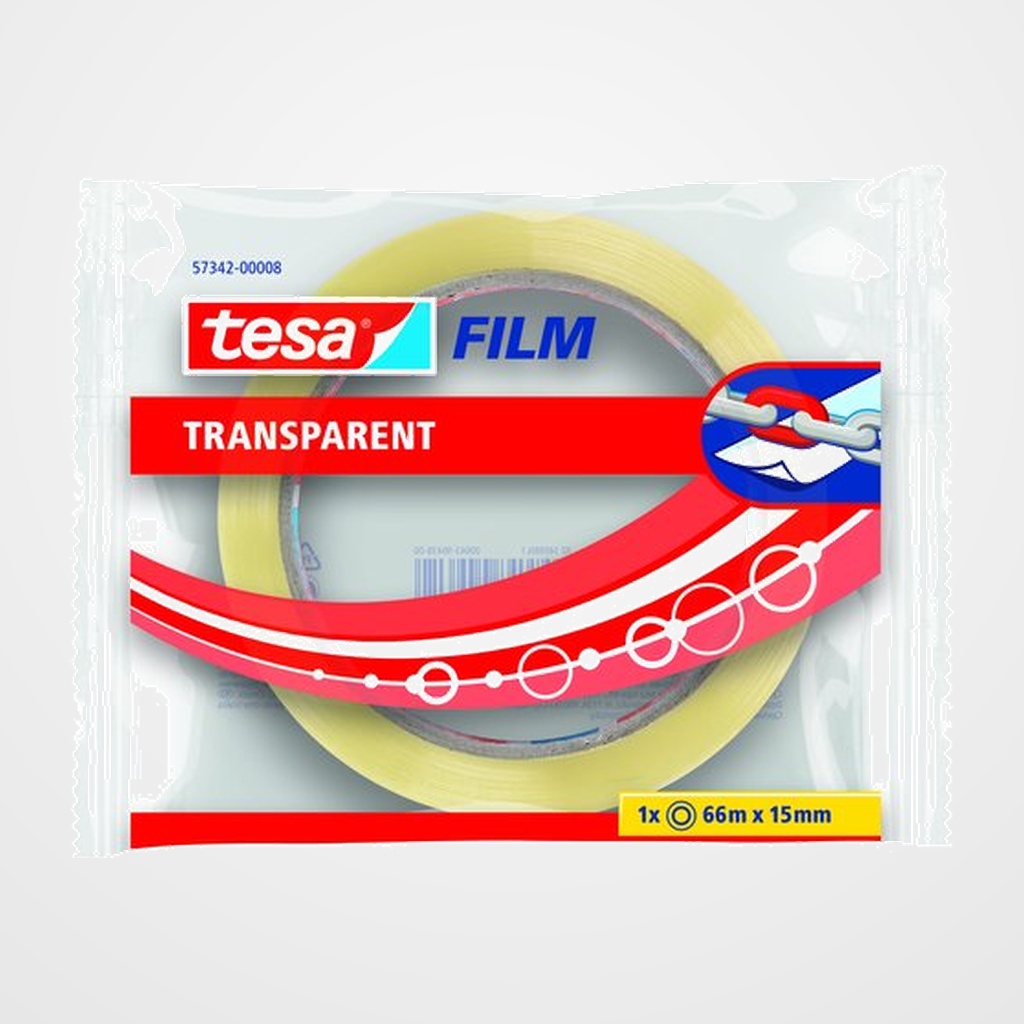 CINTA ADHESIVA TESA TRANSPARENT rollo 66x15