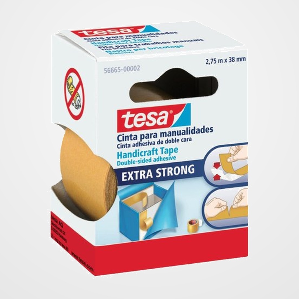 CINTA ADHESIVA DOBLE CARA TESA  rollo  2,75x38