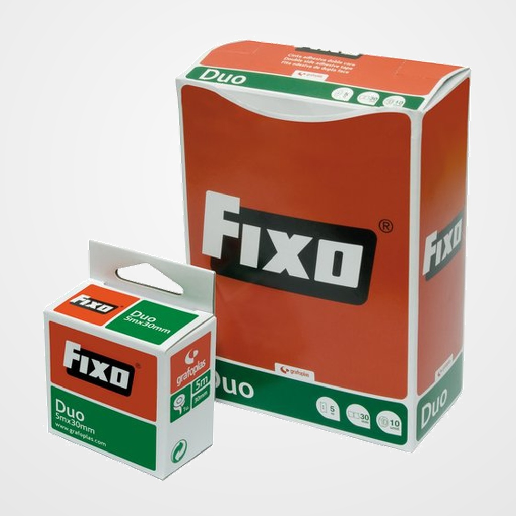 CINTA ADHESIVA DOBLE CARA FIXO DUO rollo 5x30