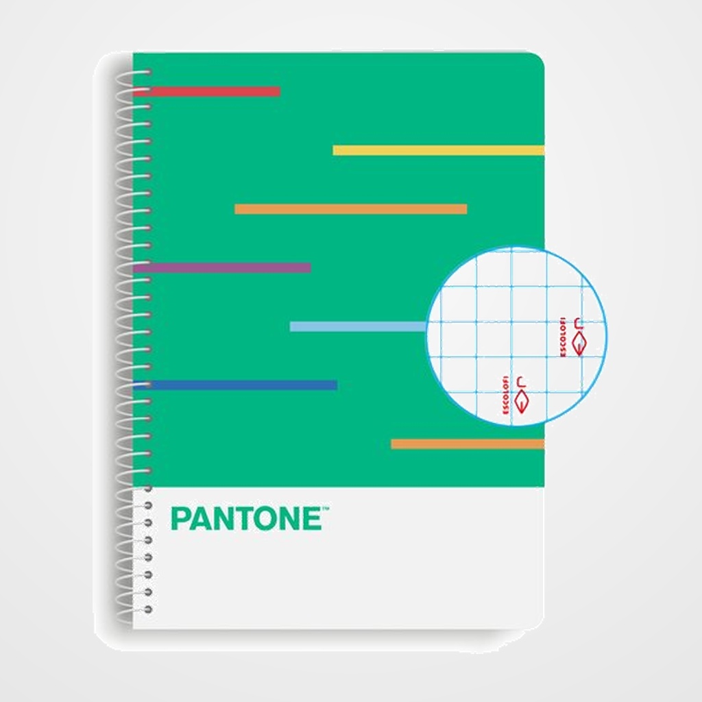 BLOC ESCOLOFI  PANTONE MOODS A4 80h  CUADRIC.4x4 90g SPEED