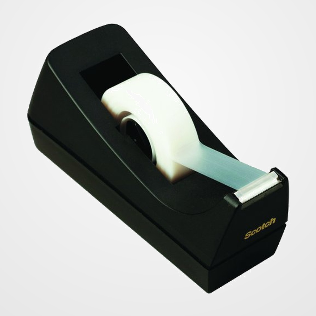 PORTARROLLOS SCOTCH® NEGRO PARA ROLLOS 33 METROS.