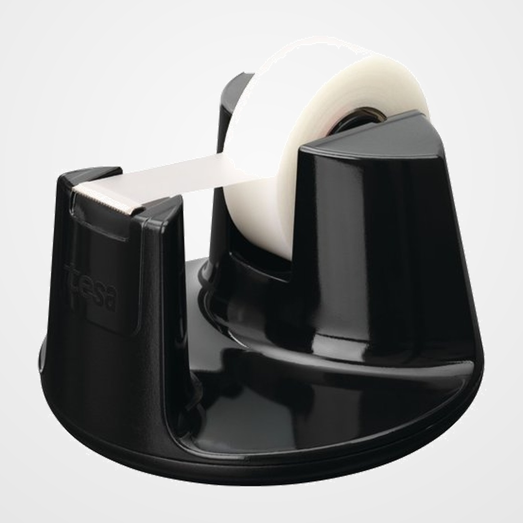 PORTARROLLOS TESA EASY CUT COMPACT NEGRO+1 ROLLO 33X19 INVISIBLE
