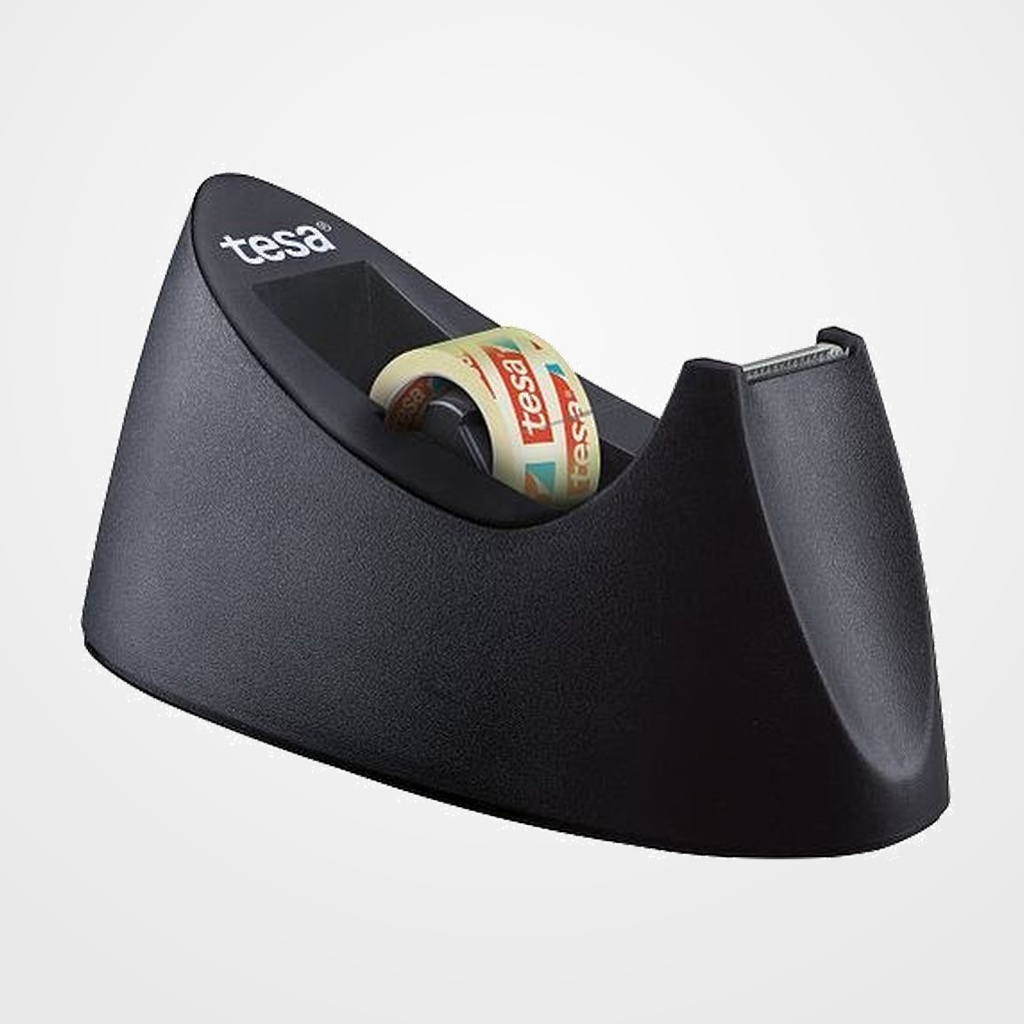 PORTARROLLOS TESA 33 m CURVE + TESAFILM TRANSPARENTE 1 ROLLO 10 m x 19mm