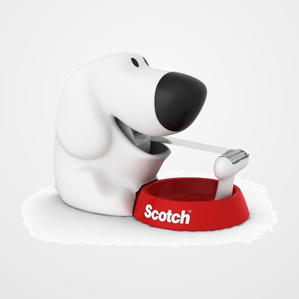 PORTARROLLOS SCOTCH DOG C31 con 1 ROLLO SCOTCH MAGIC 19x8,9