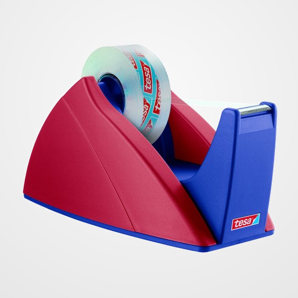 PORTARROLLOS TESA 33 mm  EASY CUT ROJO/AZUL
