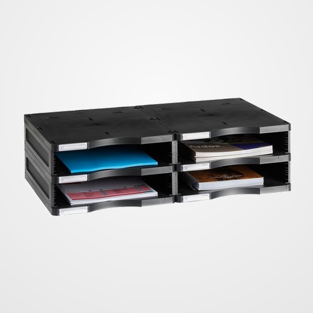 MODULO ARCHIVO 2000 ARCHIVODOC A4 APAISADO 4 CAJONES ESTANDAR NEGRO