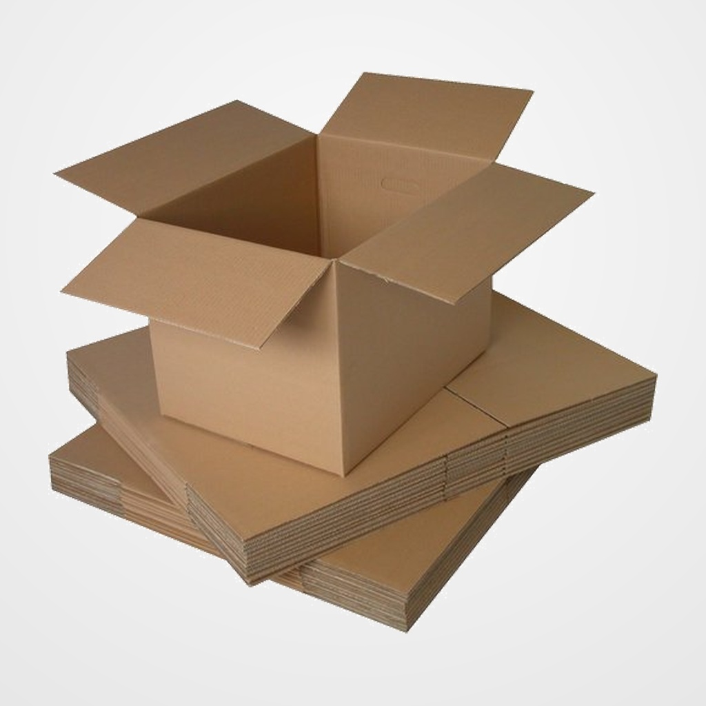 CAJA DE EMBALAR OLEF ITVA AJUSTABLE (L: 400 x An: 300 x Al: 300mm) CON 3 HENDIDOS KRAFT