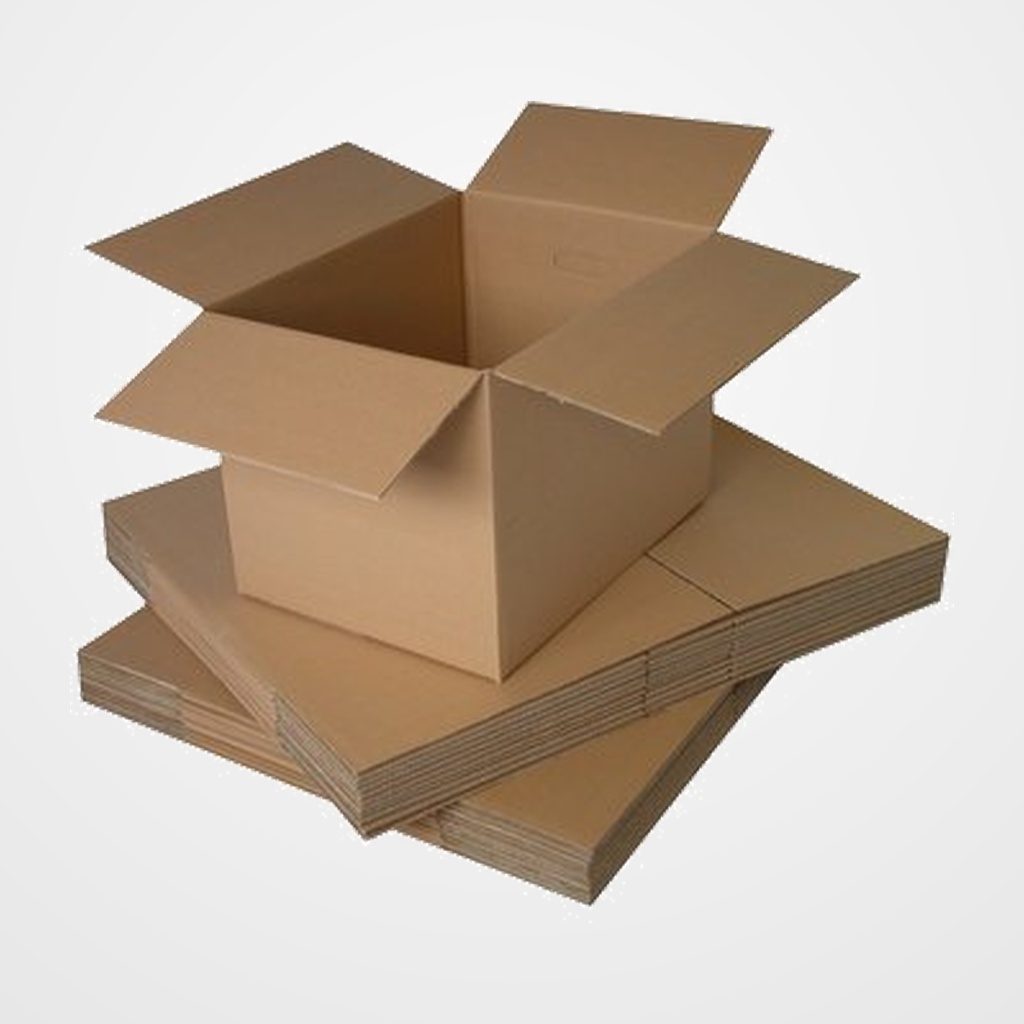 CAJA DE EMBALAR OLEF ITVA AJUSTABLE (L: 444 x An: 300 x Al: 284mm) CON 3 HENDIDOS KRAFT