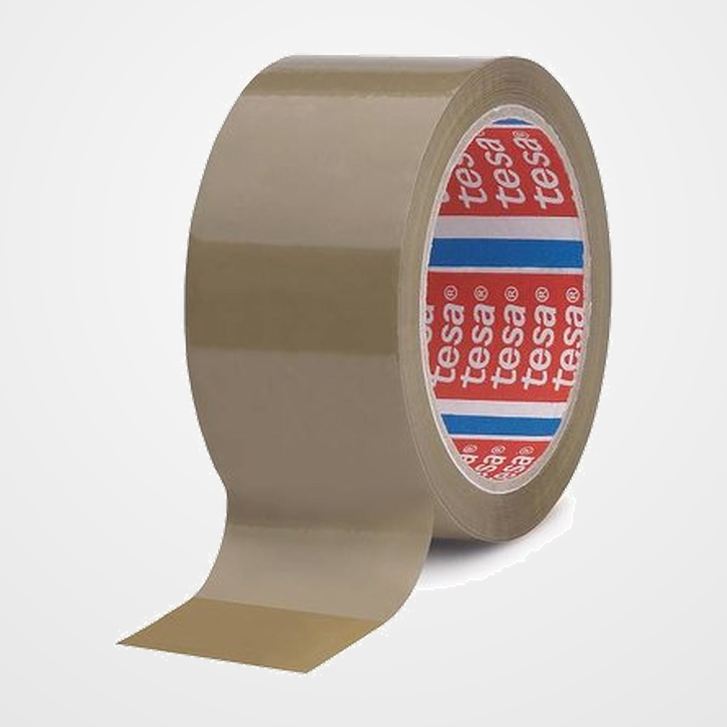 CINTA de EMBALAJE TESA PP rollo 132x50 TESAPACK MARRON