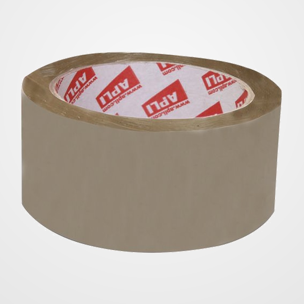 CINTA de EMBALAJE APLI PP rollo 66x48 MARRON (adh.solvente)