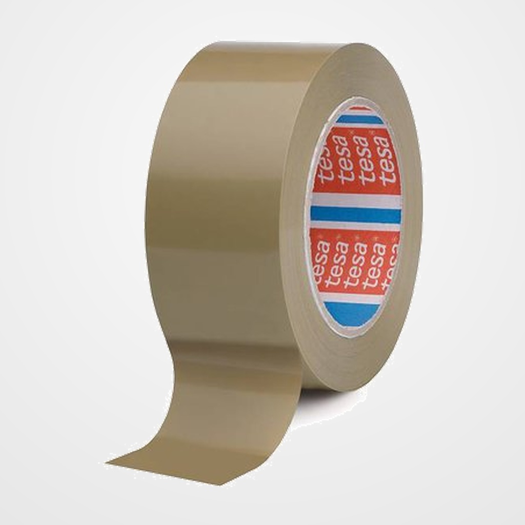CINTA de EMBALAJE TESA PVC LISO rollo 66x50 MARRON