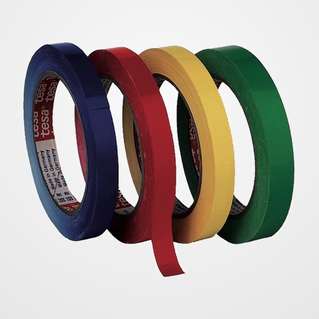 CINTA para CERRAR BOLSAS TESA PVC rollo 66x12 ROJO