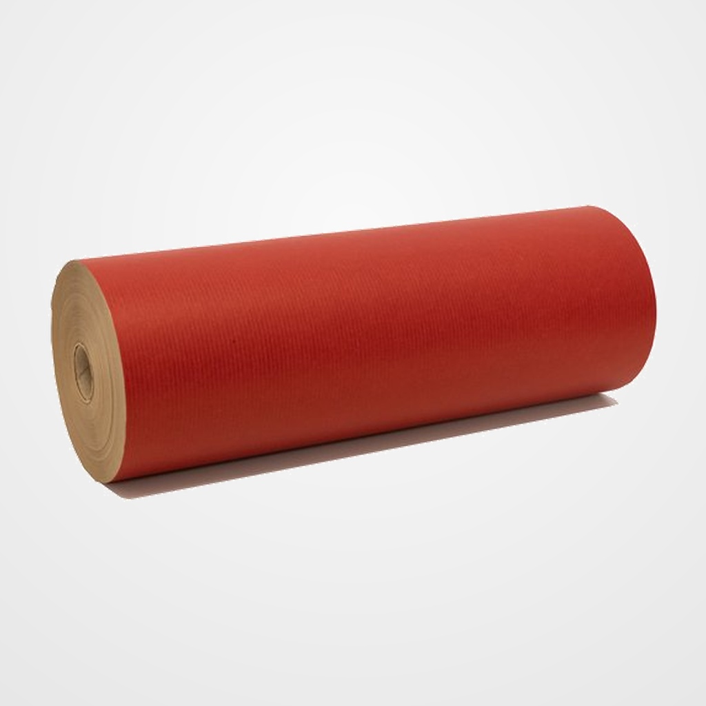 PAPEL de EMBALAR KRAFT BOBINA PRIMERA ROJO 31 cm  2.8 Kg (aprox.)
