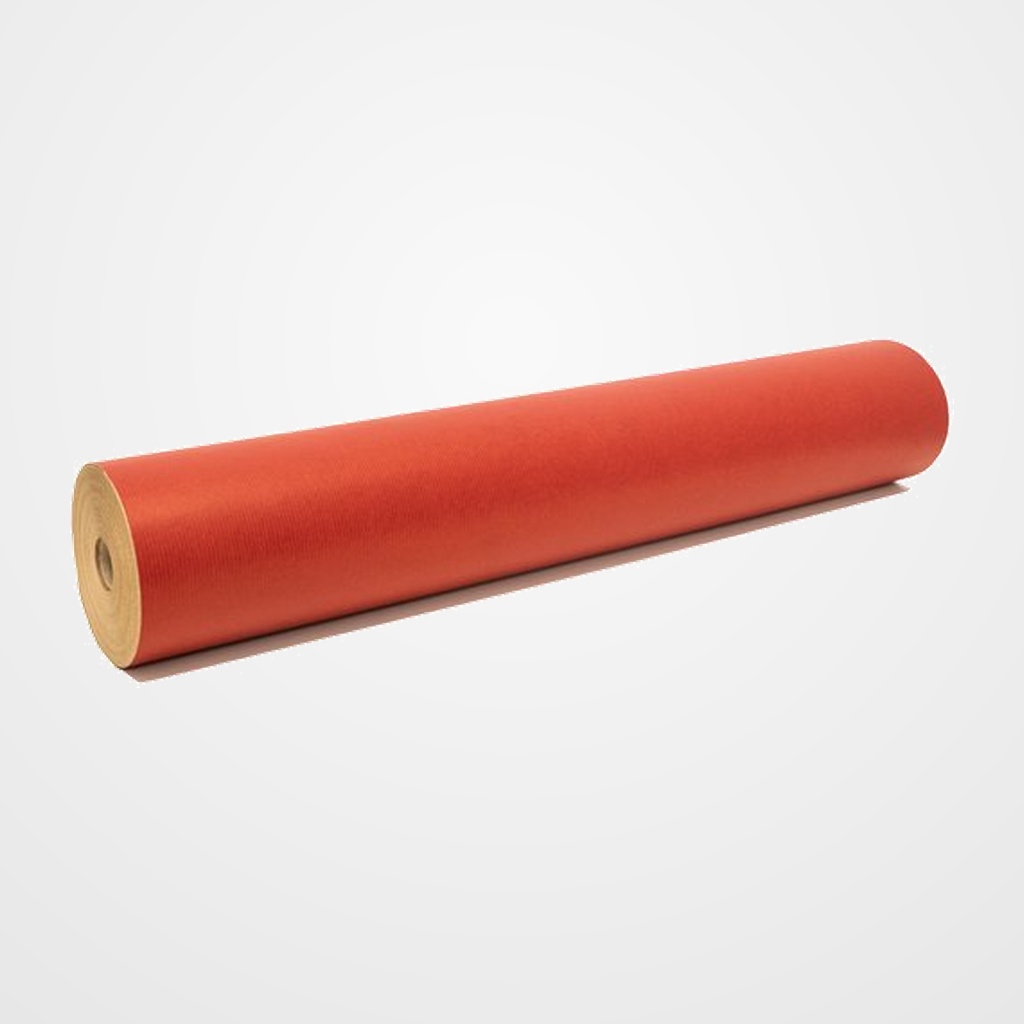 PAPEL de EMBALAR KRAFT BOBINA PRIMERA ROJO 62 cm 5.6 Kg (aprox.)