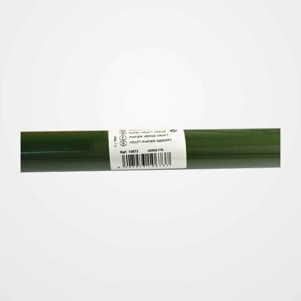 PAPEL de EMBALAR KRAFT ROLLO SADIPAL FUSION 1x10 m VERDE FUERTE