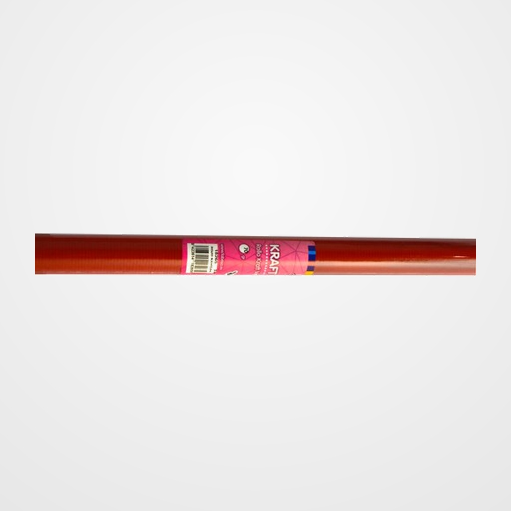 PAPEL de EMBALAR KRAFT IMPRESO ROLLO FABRISA 1x3 ROJO NAVIDAD