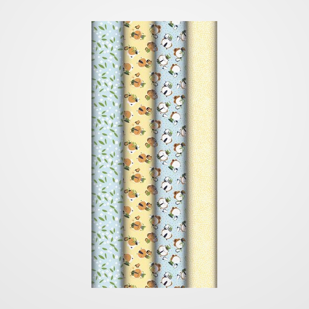 PAPEL de REGALO ROLLO CLAIREFONTAINE 0,7x2 m (CAJA de 30) EXCELLIA TODO AÑO COLEGAS