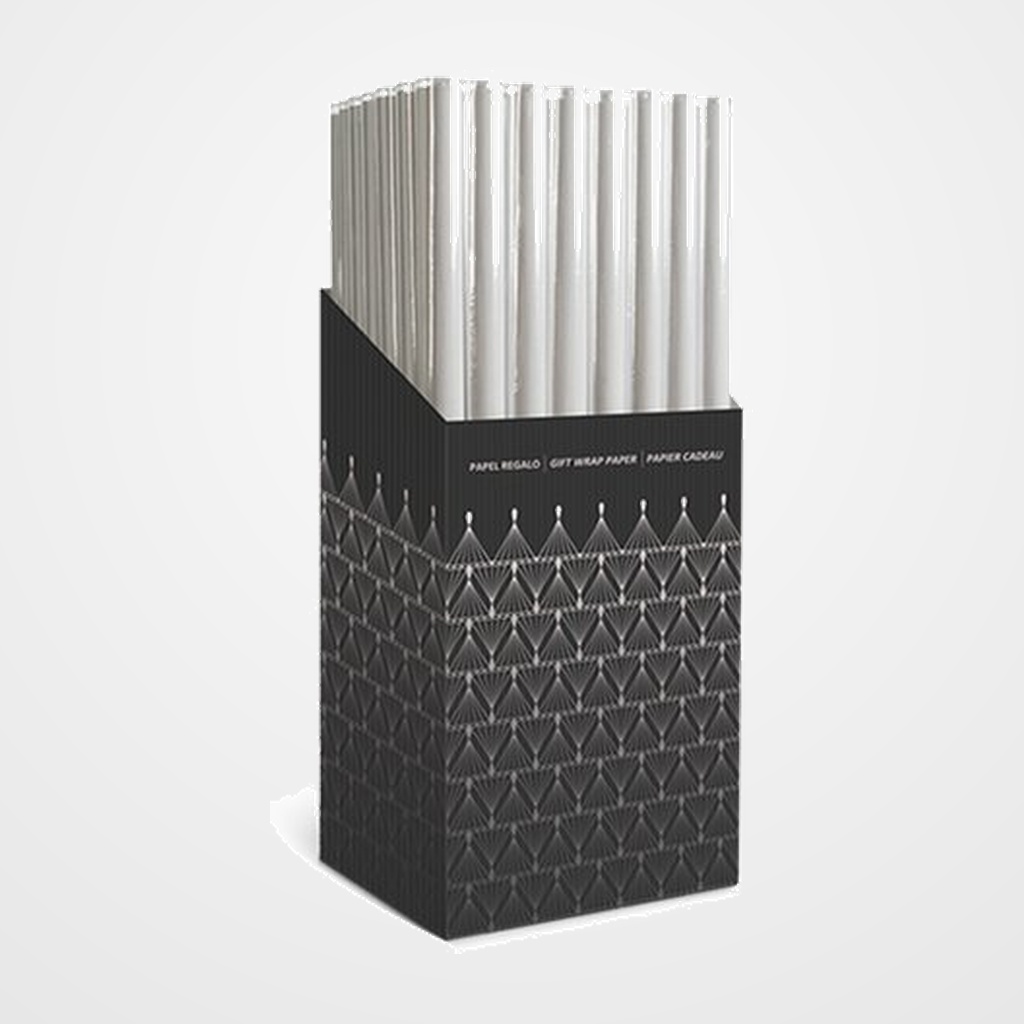PAPEL de REGALO ROLLO TV 0,7x1,5 m (CAJA de 60) PP TRANSPARENTE ANONIMO