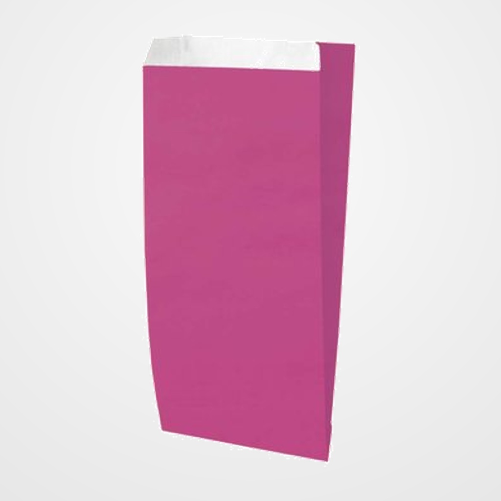 SOBRE PARA REGALO TV 21x38+7 cm. CELULOSA FUCSIA PAQUETE DE 25