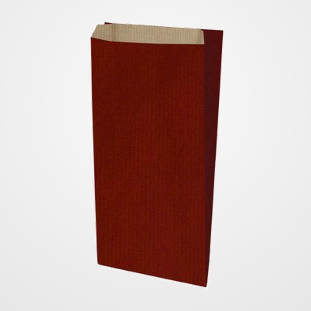 SOBRE PARA REGALO TV 21x38+7 cm. KRAFT GRANATE PAQUETE DE 25