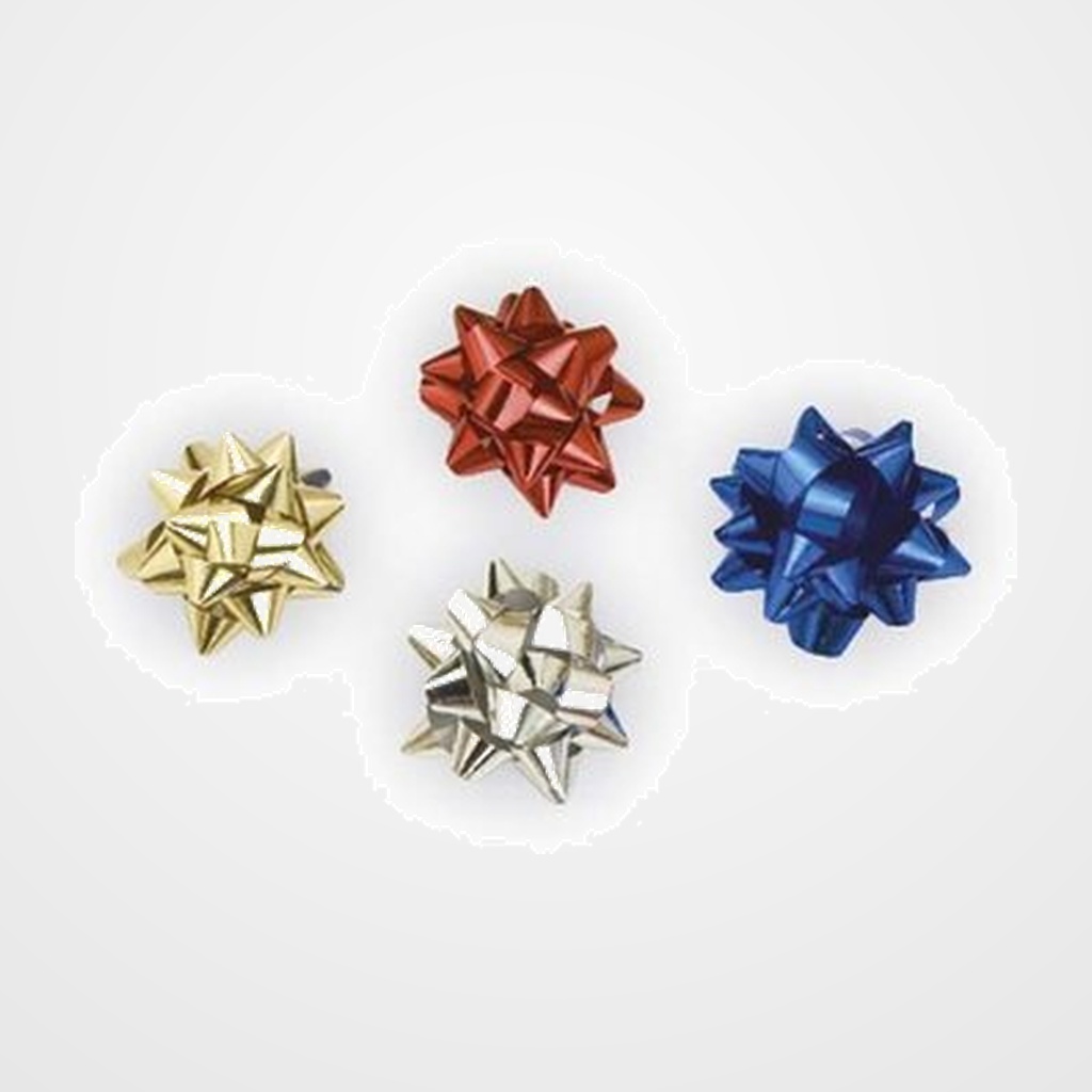 MOÑAS/COCAS de  7 mm CAJA de 100 METALIZADAS SURTIDAS