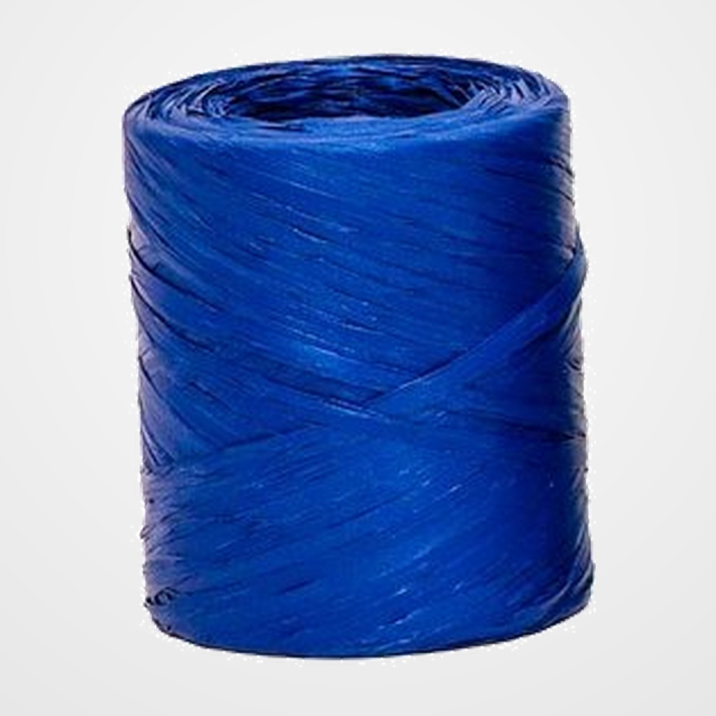 RAFIA CINTA de 4 mm ROLLO de 200 m AZUL