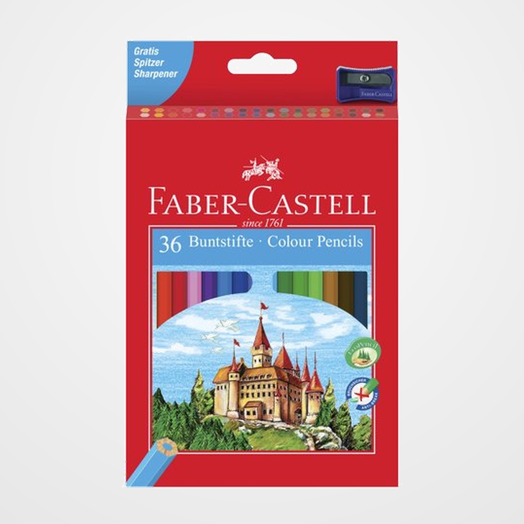 LAPICES de COLORES FABER-CASTELL  estuche de 36