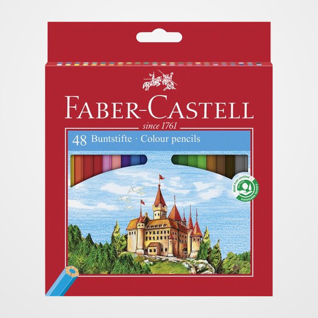 LAPICES de COLORES FABER-CASTELL  estuche de 48