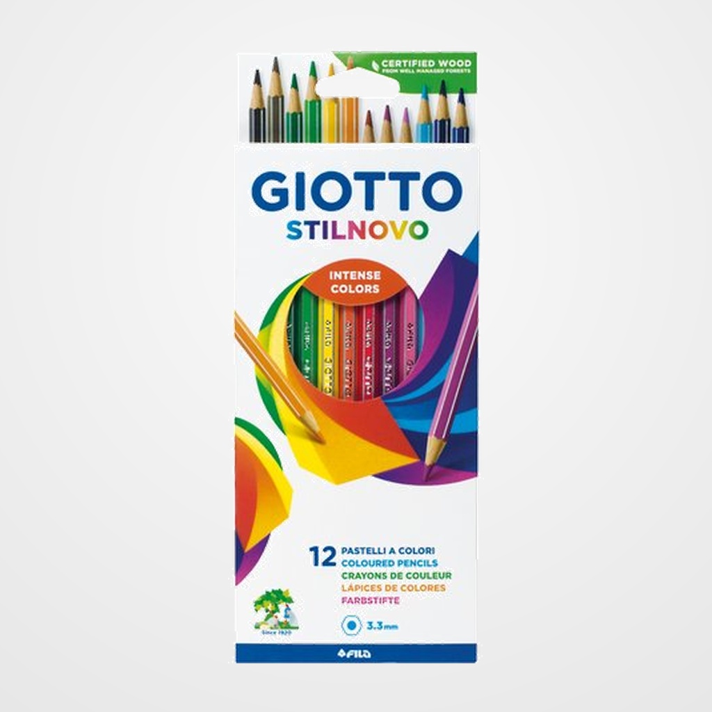 LAPICES de COLORES GIOTTO STILNOVO estuche de 12