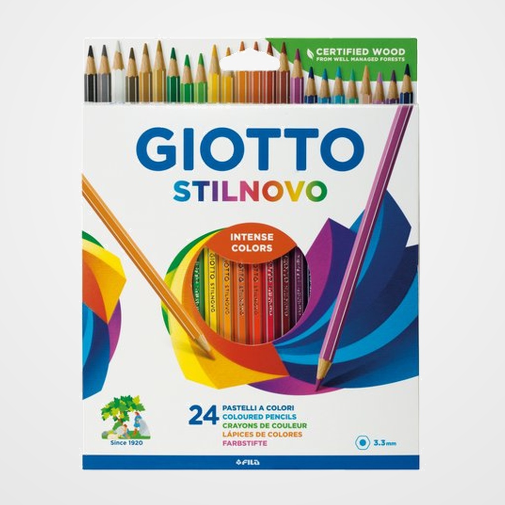 LAPICES de COLORES GIOTTO STILNOVO estuche de 24