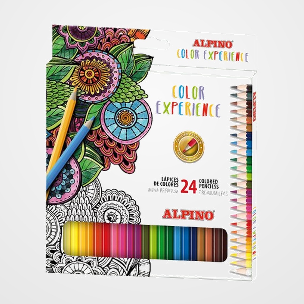 LAPICES de COLORES ALPINO COLOR EXPERIENCE estuche de 24