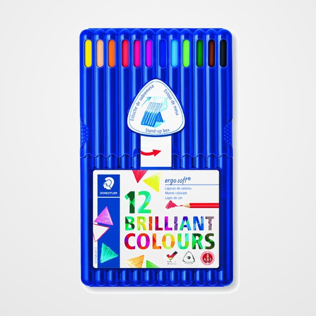 LAPICES de COLORES STAEDTLER 157 ERGOSOFT BOX de 12