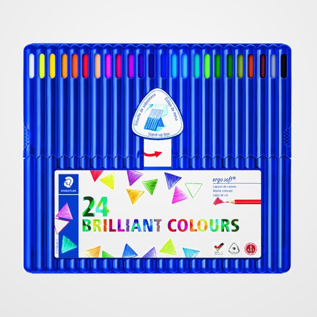 LAPICES de COLORES STAEDTLER 157 ERGOSOFT BOX de 24