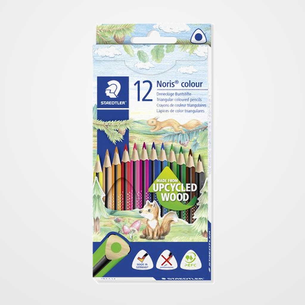 LAPICES de COLORES STAEDTLER 187 NORIS COLOUR WOPEX estuche de 12