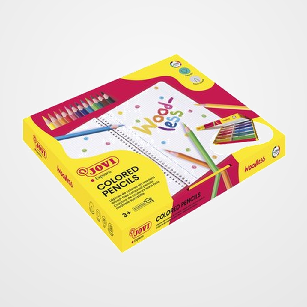 LAPICES de COLORES JOVI WOODLESS TRIANGULAR CLASS PACK de 288